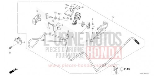 LEVA FRENO DI STAZIONAMENTO CMX1100D2P di 2023